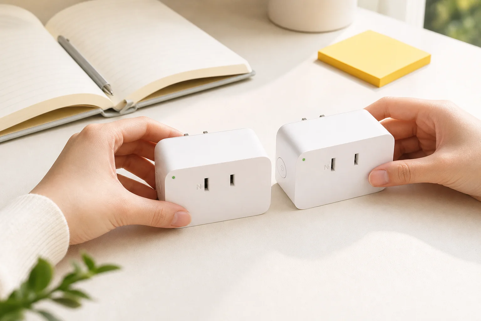 TP-Link Tapoシリーズのスマートプラグを見比べるイメージ